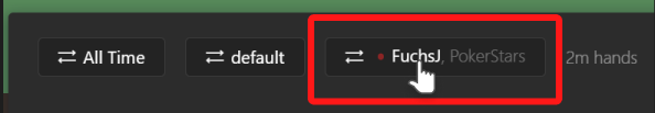 Statistics player button