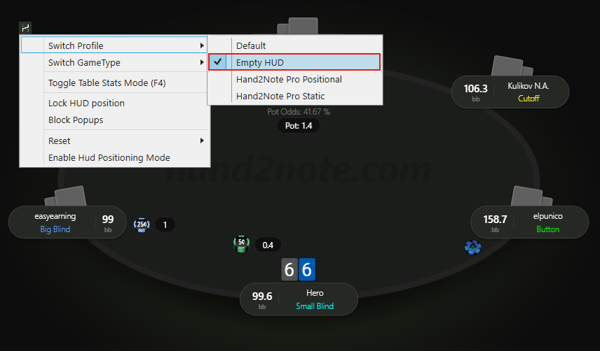 Example of an empty HUD used to disable HUD display.