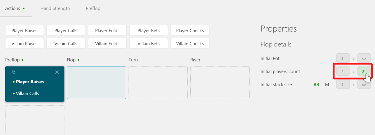Configurar Heads-Up en el Flop