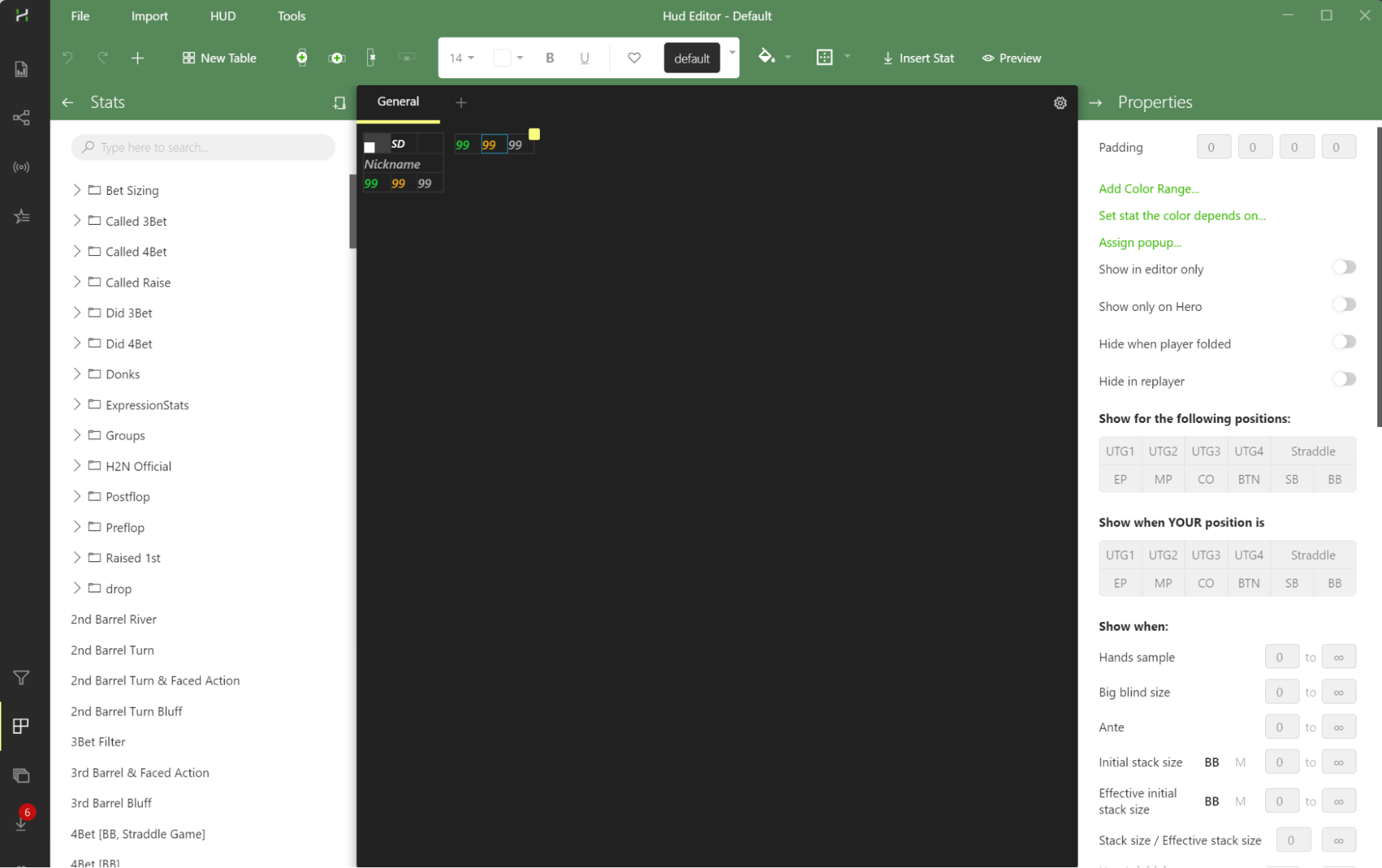 Editor de HUD en Hand2Note