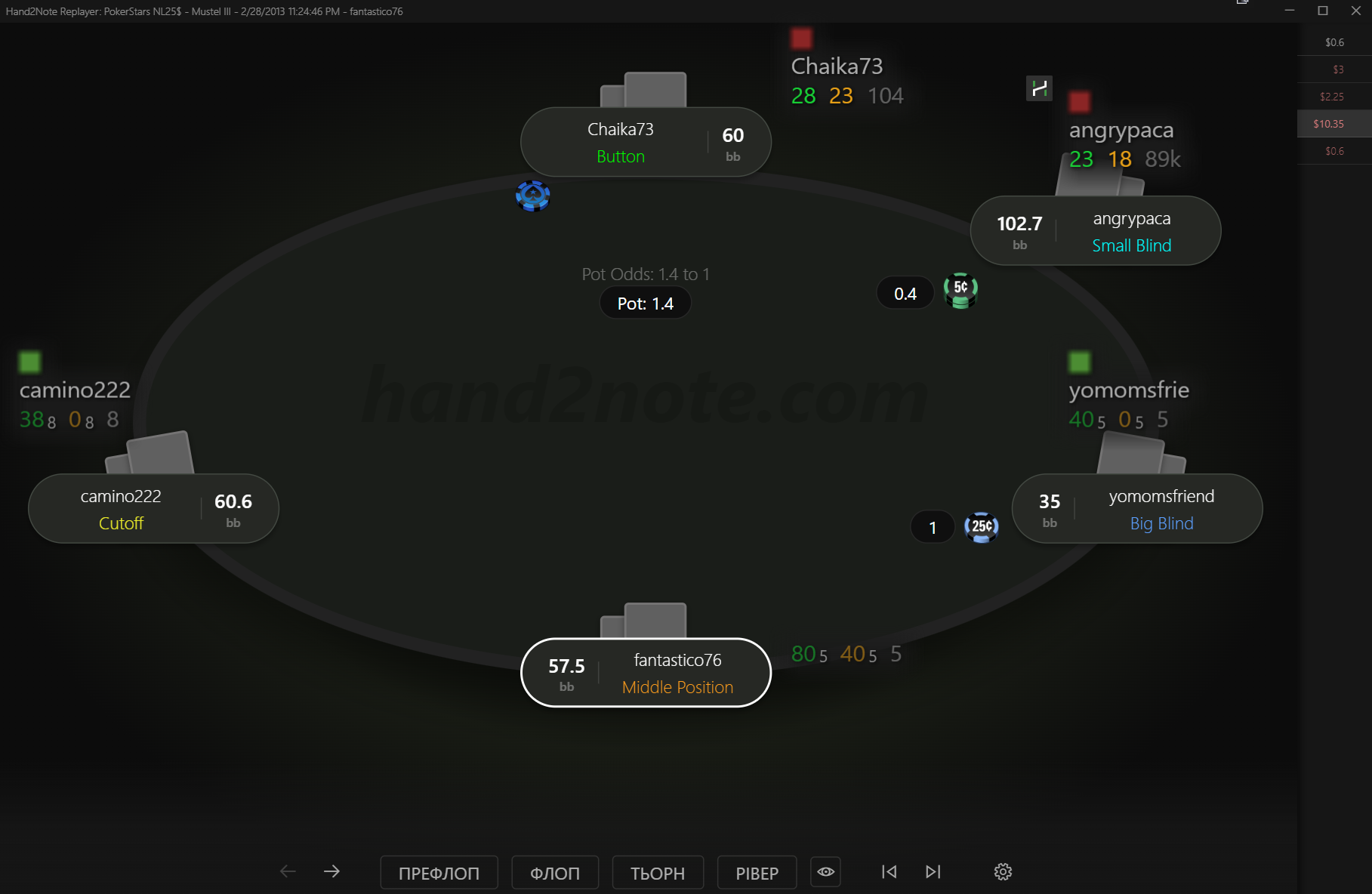 Poker Hand Replayer